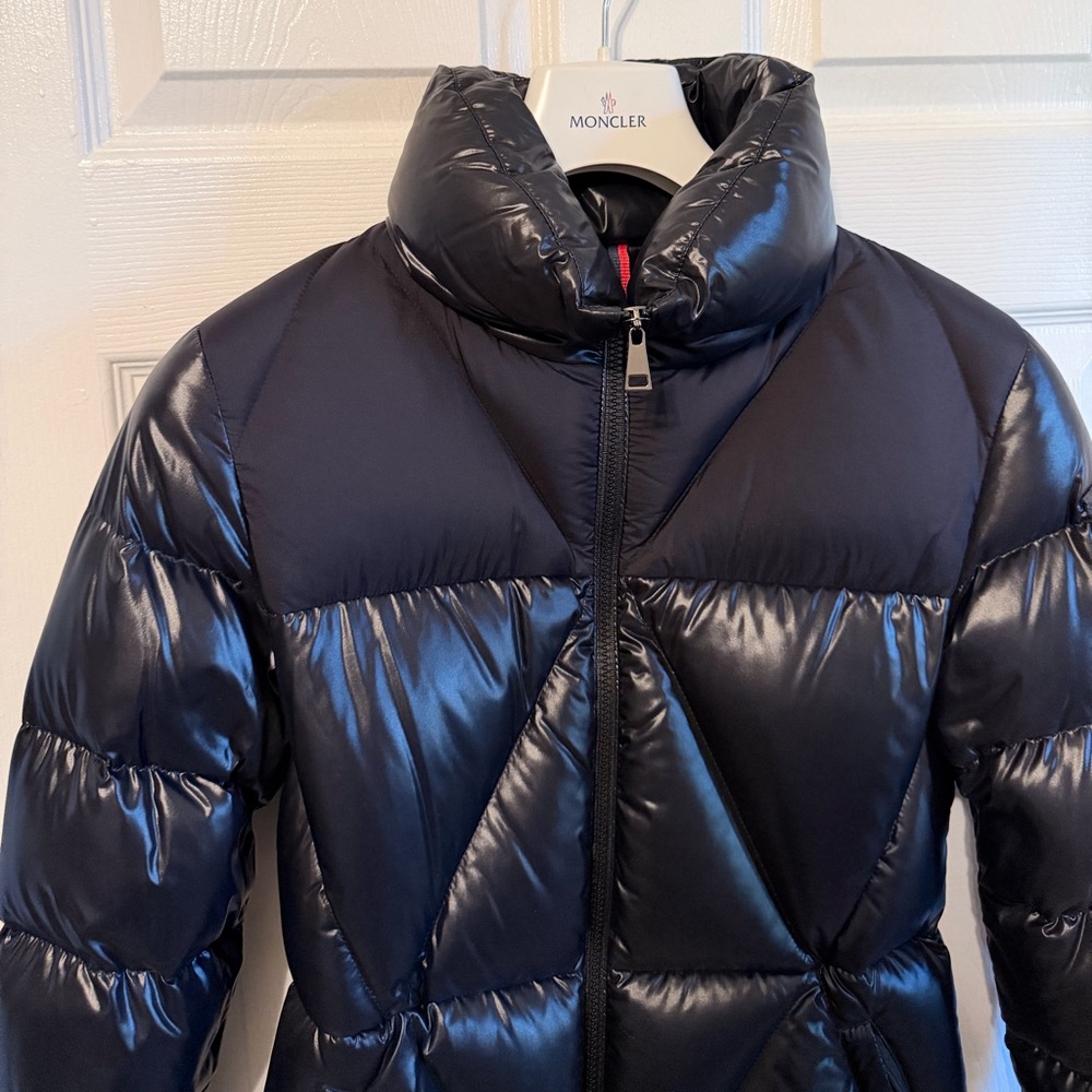 Moncler Shiny Black Down Jacket